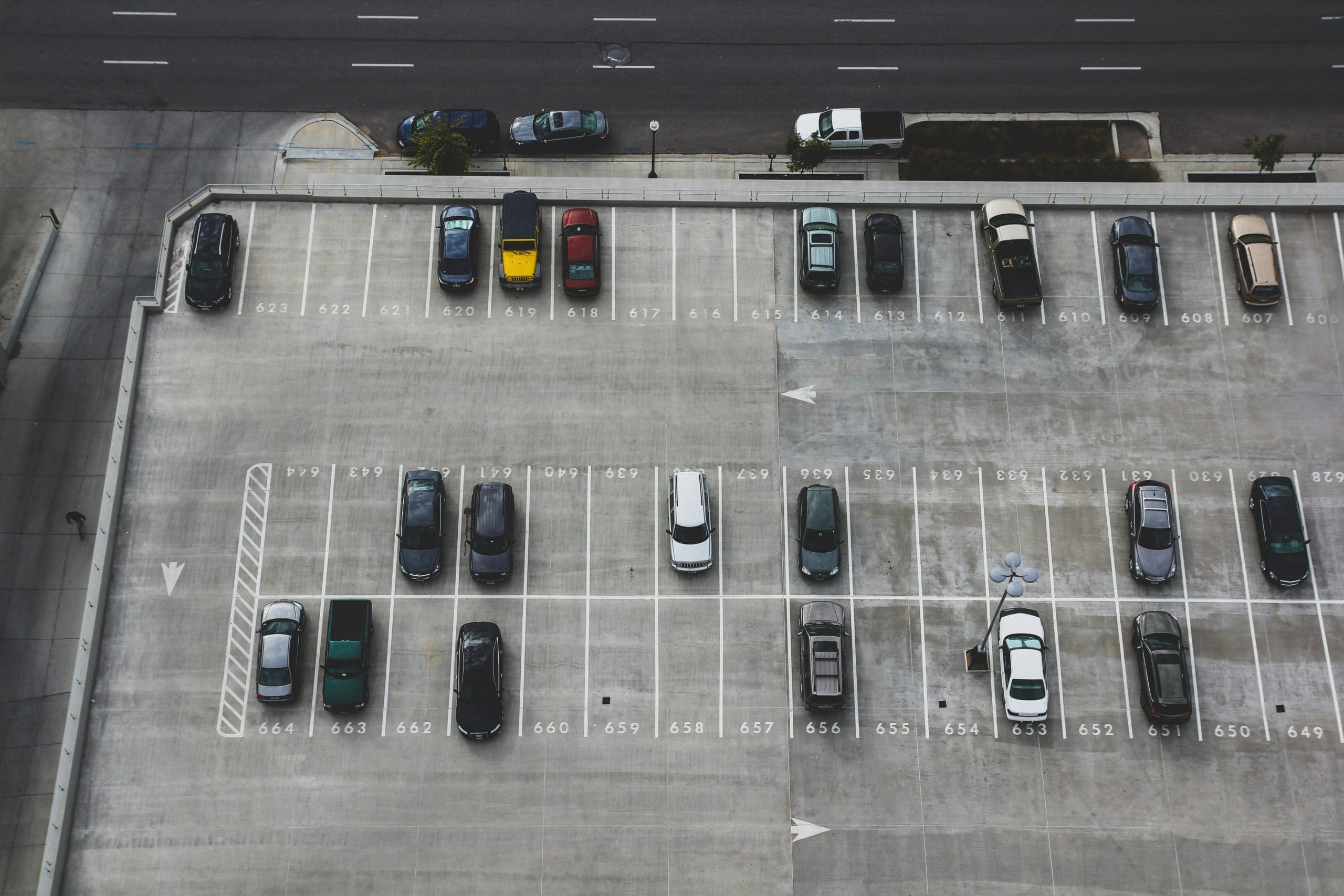 parking-lot-commercial-security-camera parking lot security camera