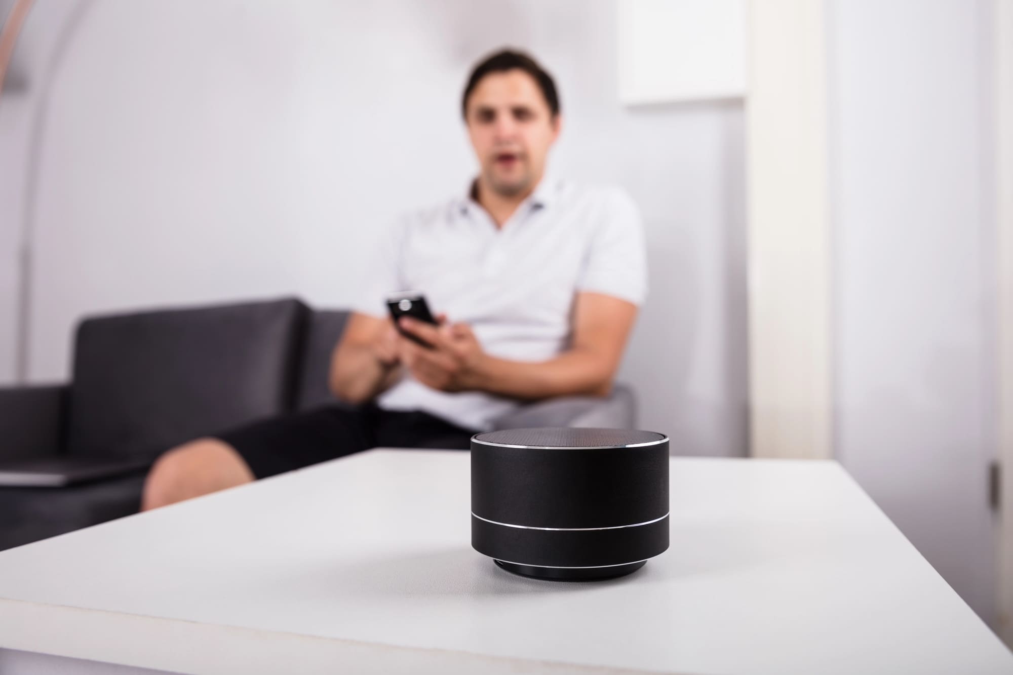 Voice control setup Cleveland client using smart speaker and mobile app