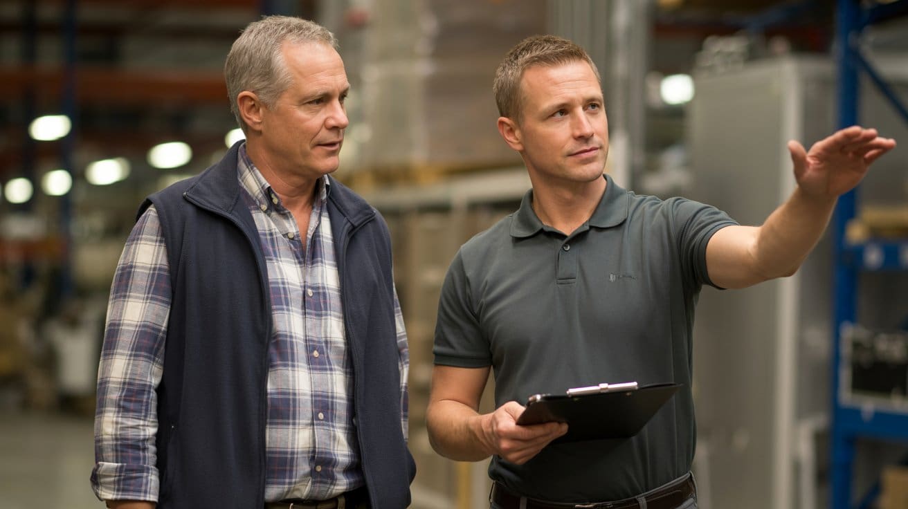 Commercial warehouse with a failed fire alarm inspection in Northeast Ohio